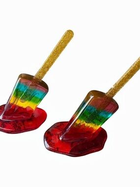 Melting Popsicle Resin Sculpture Multicolor Kitchen Tools
